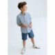 Camisa m/l cuello mao