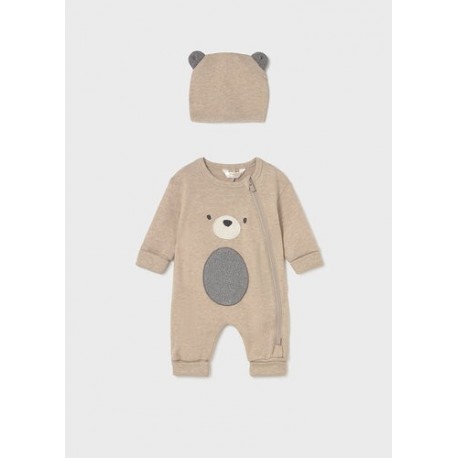 Pelele largo con gorro soft