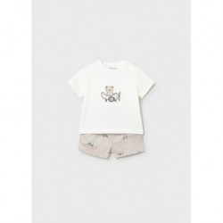 Conj. pantalon corto camiseta
