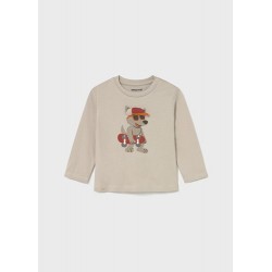 Camiseta m/l aplique animal